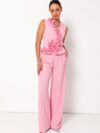 Isla Sculpted Rosette Waistcoat Set