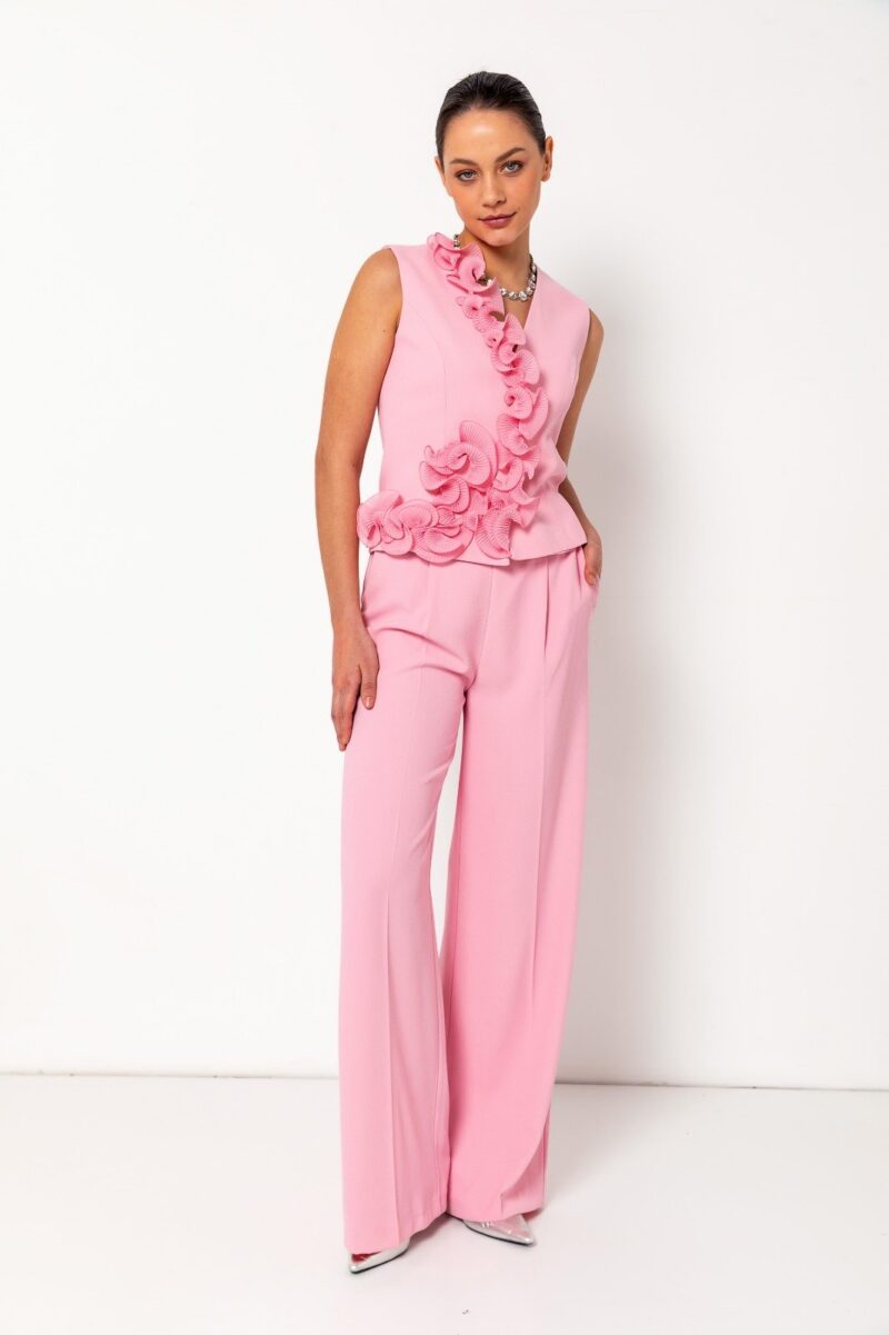 Isla Sculpted Rosette Waistcoat Set