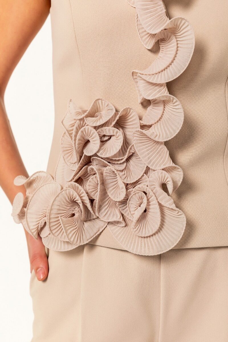 Isla Sculpted Rosette Waistcoat Set - Image 4