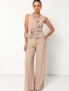 Isla Sculpted Rosette Waistcoat Set