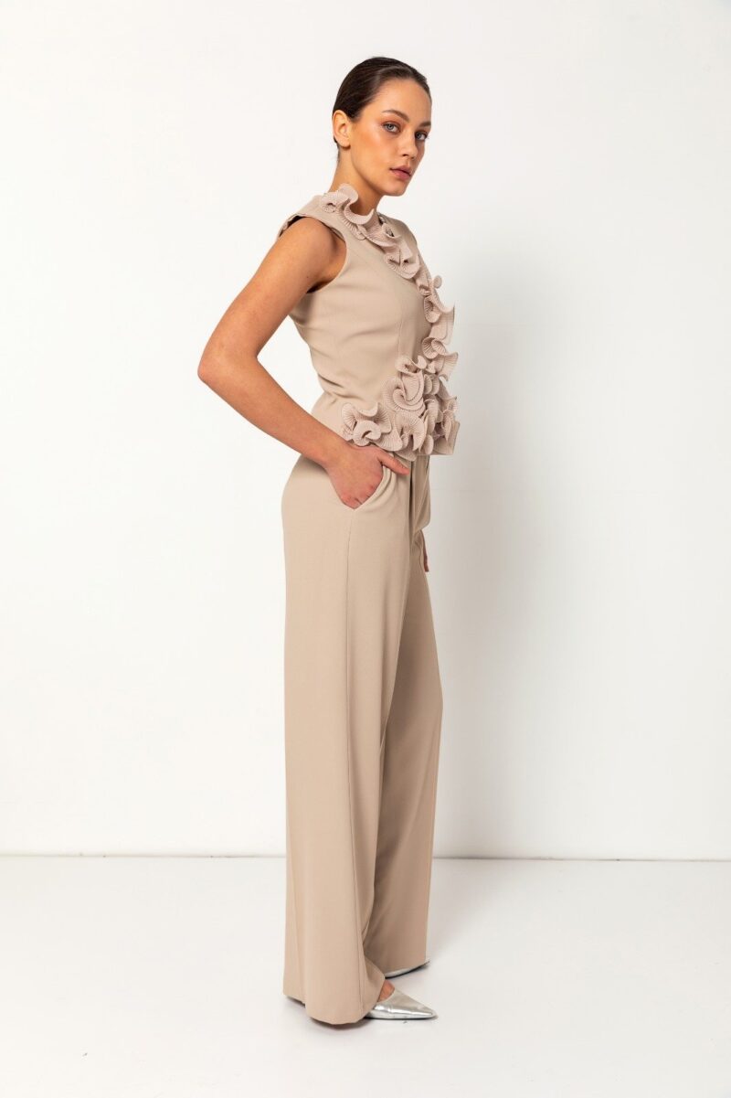 Isla Sculpted Rosette Waistcoat Set - Image 2