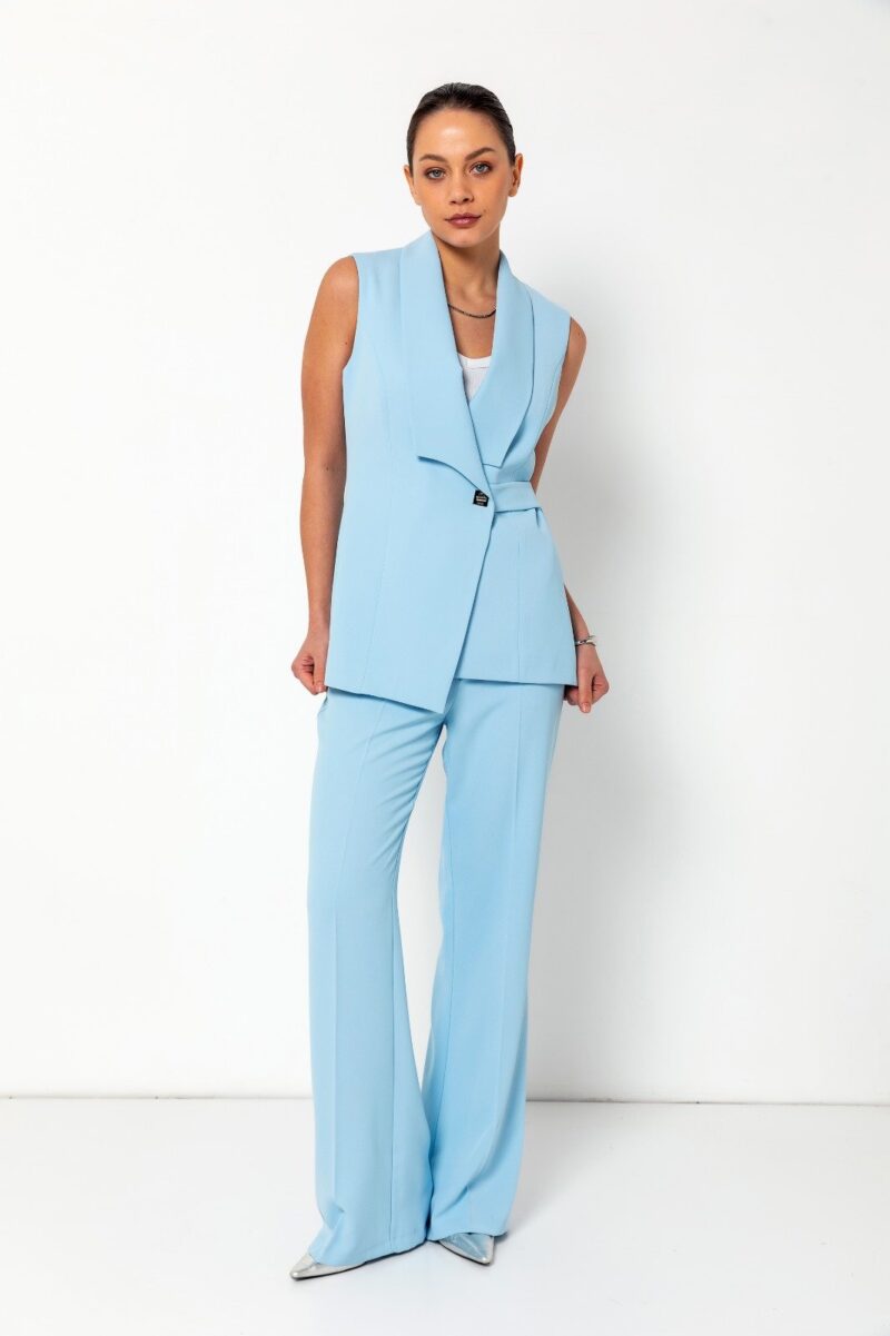 Eden Sleeveless Shawl Collar Suit