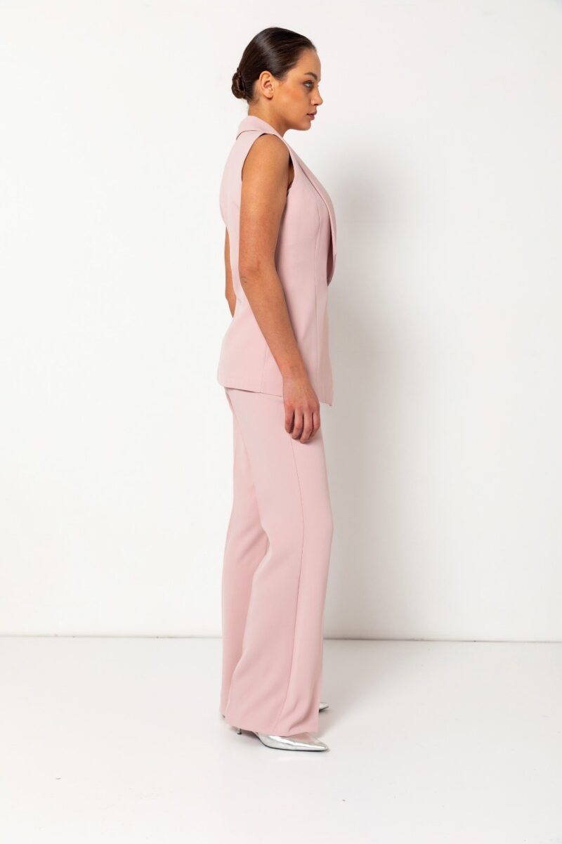 Eden Sleeveless Shawl Collar Suit - Image 3