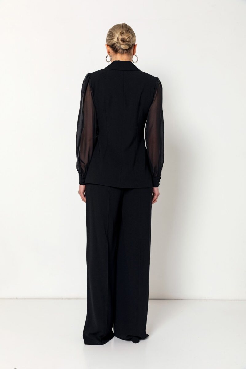 Lana Sheer Sleeve Corset Blazer Set - Image 4
